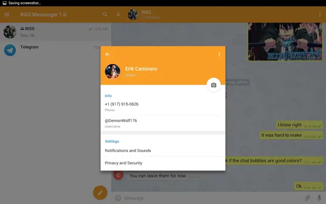 RISS Messenger android App screenshot 0