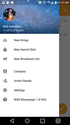 RISS Messenger android App screenshot 9